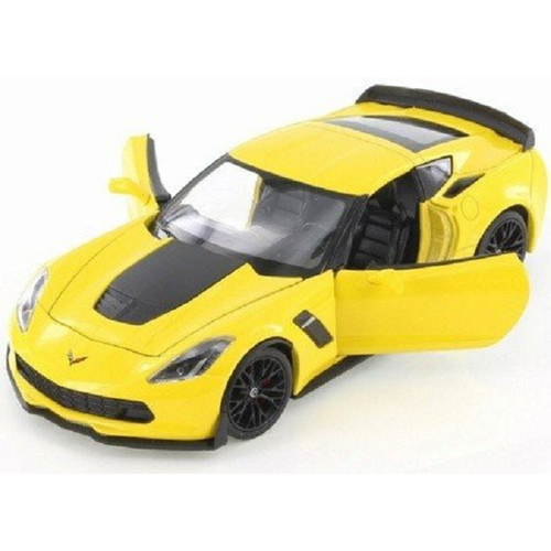 Машинка Welly 1:24 Chevrolet Corvette 24085 машинка welly 1 24 chevrolet corvette z06 оранжевый