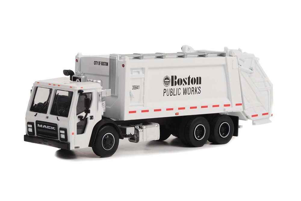 Mack lr мусоровоз boston public works 2020