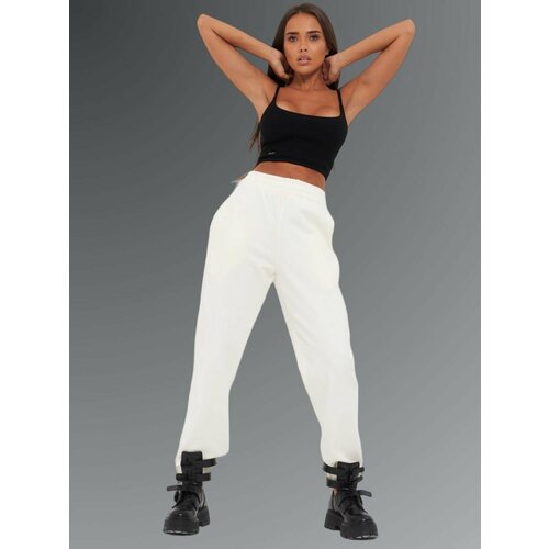 фото Брюки джоггеры little secret, размер m, белый