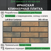 Интерьерная / Фасадная Клинкерная Плитка Loft Brick Cardamon 245x65 мм, 32 шт(0,5 м²)
