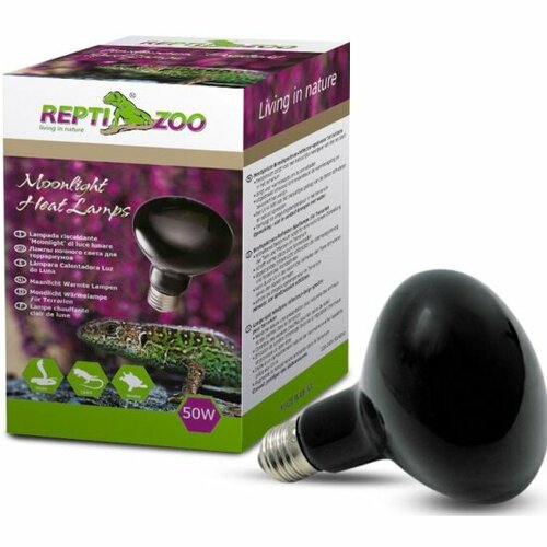 Лампа накаливания Repti-zoo , ночная 80100D ReptiNightglow, 100Вт лампа накаливания repti zoo точечного нагрева 63050bs beamspot 50вт