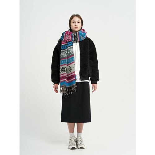 Шарф , хлопок, 100 см, мультиколор