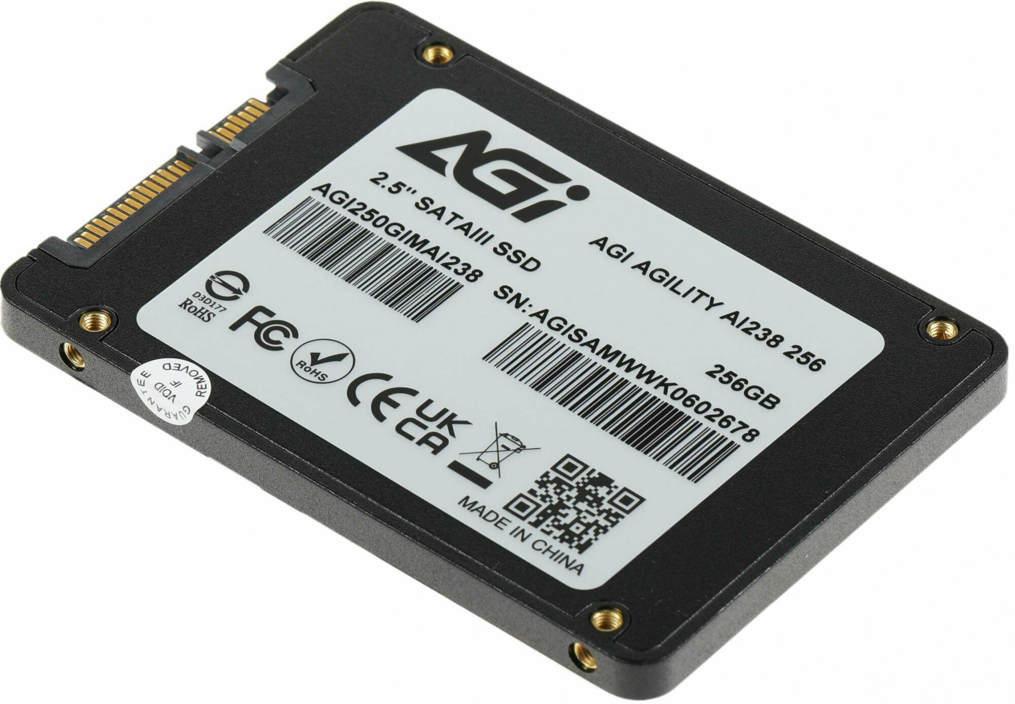 Жесткий диск SSD AGI 250Gb 2.5" SATA [AGI250GIMAI238] - фото №8