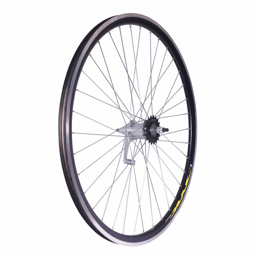 фото Велоолимп колесо 28" зад, обод дв. ал. б/пист. чёр, втулка тормозная