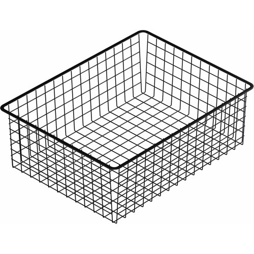 Корзина сетчатая Larvij 555x410x185 мм 15 кг черная 999₽