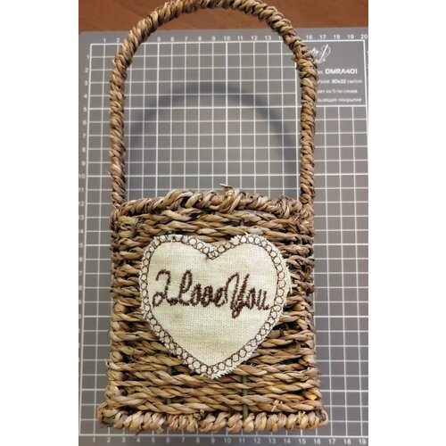 Корзина плетеная из водного гиацинта, 10см, h11(25) см 1шт