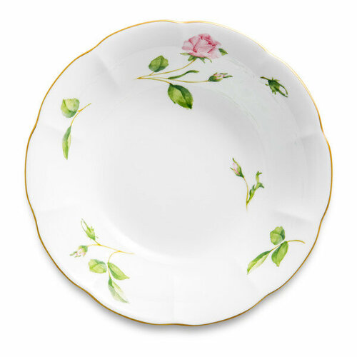 Салатник Narumi Цветущая Роза 17 см, фарфор костяной