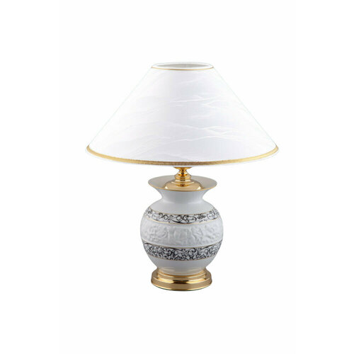 Лампа настольная с рельефом 19 см, черный узор