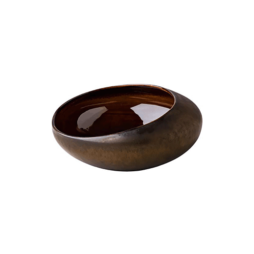 Салатник «Ро дизайн бай кевала»; керамика;1,15л; D=210, H=81мм; коричнев, Studio Raw, QGY - RD18423