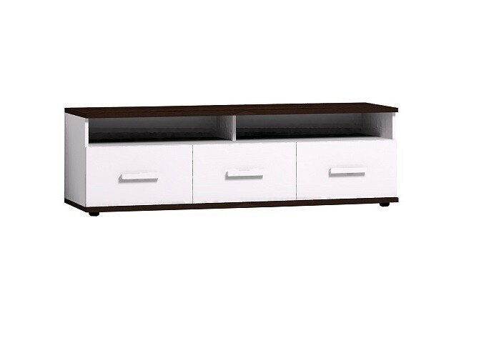 фото Норвуд 3 (гостиная) Тумба ТВ (Белый - Орех шоколадный)