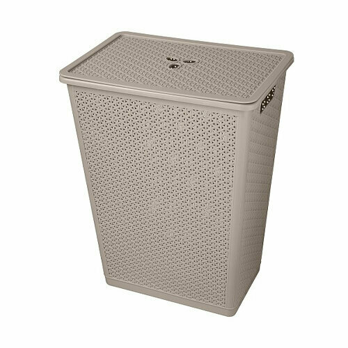 Корзина для белья 35,0 л, 399х272х460 мм Wenge серый