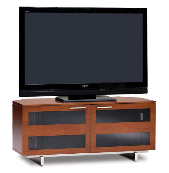 фото BDI Avion Corner 8925 Cherry - Тумба 2-полочная угловая