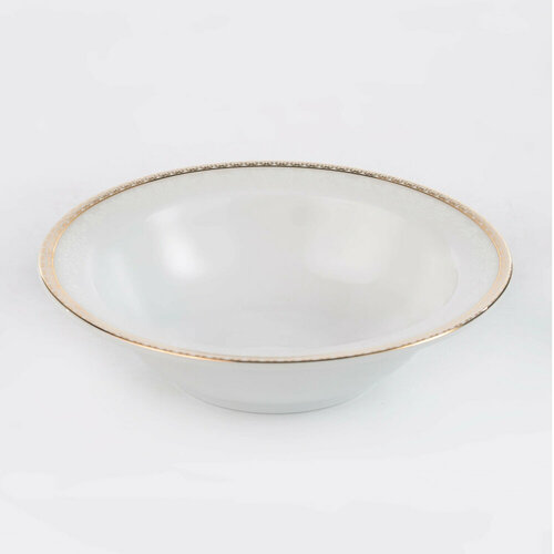 Салатник 14 Riva Gold Zarin белый