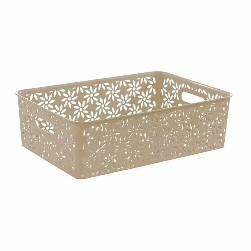 Корзина для хранения Ромашки 7,5 л 350*245*105 латте