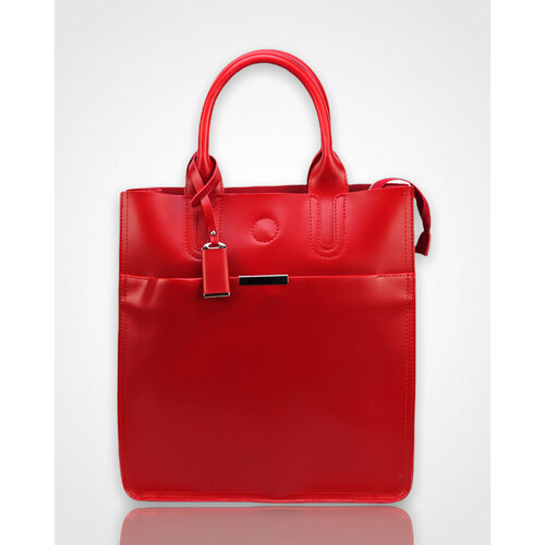 фото Сумка шоппер , фактура гладкая, красный bental