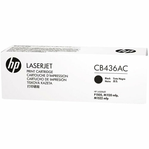 HP 36A Black LaserJet Print Cartridge Contract (CB436AC) Тонер-картридж CB436AC комплект картриджей cactus cs cb436ad 36ad два картриджа в комплекте черный для hp laserjet p1505 p1506 m1120 m1522 2000 стр черный