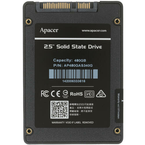 Твердотельный накопитель Apacer PANTHER 480 ГБ SATA AP480GAS340G-1