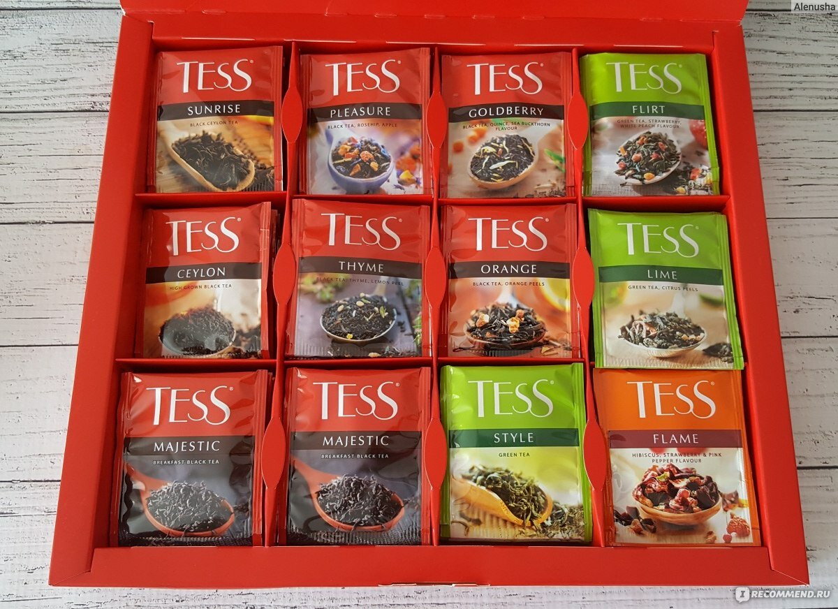 Набор чайный Tess ассорти 60пак. 100гр (1175-12-4) - фото №11