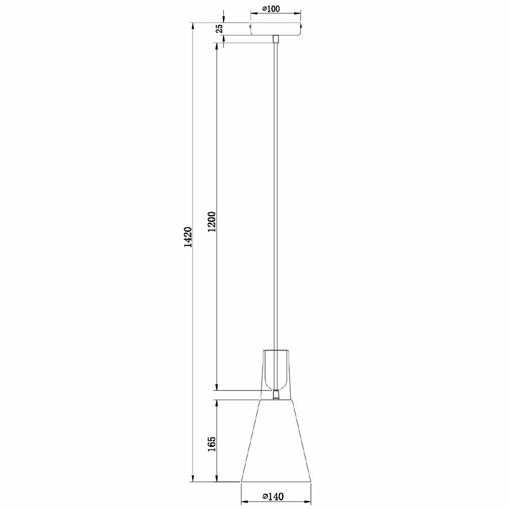 Подвесной светильник Maytoni Bicones P359-PL-140-W Hoff - фото №13