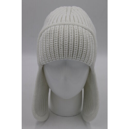фото Шапка ушанка , размер 54/60, белый без бренда