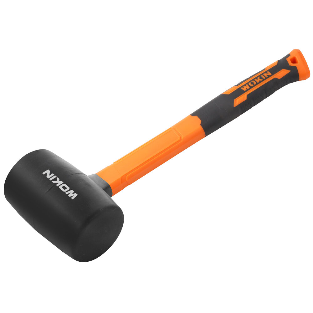 фото Киянка резиновая с фиберглассовой рукояткой WOKIN, 450 гр {251616}