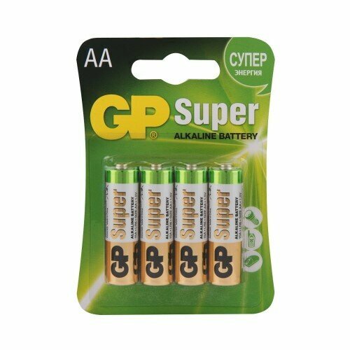 Батарейка AA LR6 Alkaline 4 шт Super в блистере