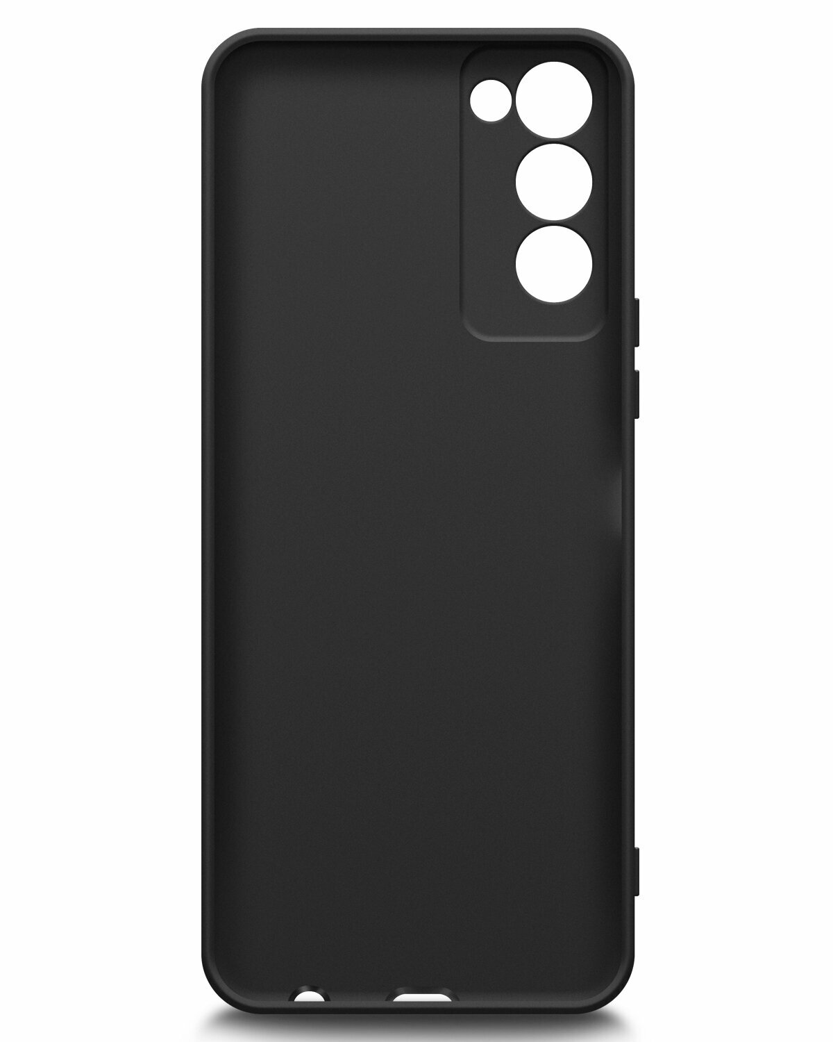 Чехол на Tecno Camon 18/ 18P (Техно Камон 18/18П) силиконовый черный матовый с защитой (бортиком) вокруг камер, Miuko — фото 1