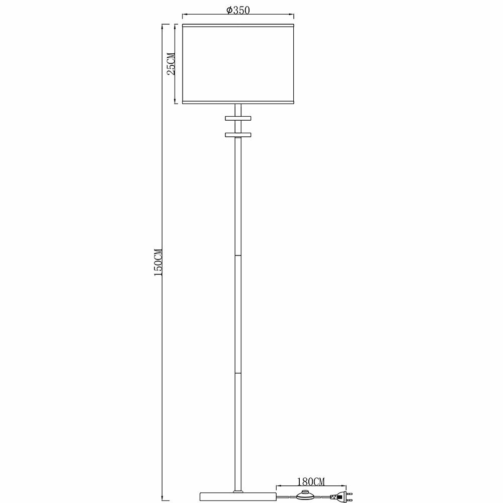 Торшер Arte Lamp FURORE A3990PN-1CC - фото №4