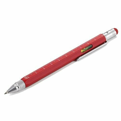 Ручка шариковая Construction, мультиинструмент, красная ручка шариковая construction мультиинструмент желтая