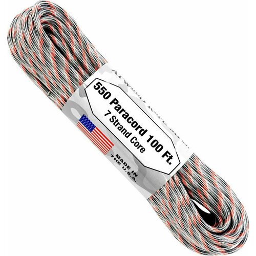 Паракорд Atwood Rope MFG 550 Mach 1, 30 м 5m 10m paracord parachute cord lanyard military spec type dia 4mm 7 stand cores survival paracord for camping hiking climbing