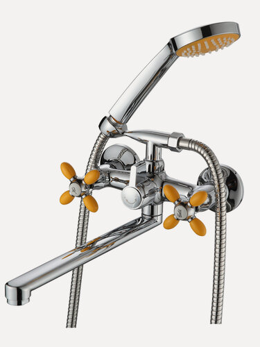 Изображение товара Смеситель Ammore A4683-7, для ванны и душа, аэратор, вертикальный монтаж, хромированный