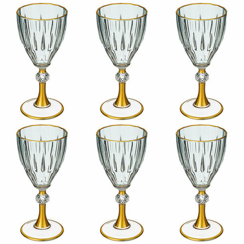 Набор фужеров 6шт стекло, 245мл DECORES