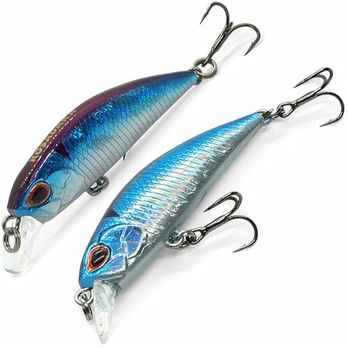 фото Воблер kosadaka jax minnow xs 45f плав, 45мм, 2.4г, 0.1-0.4м цвет blu