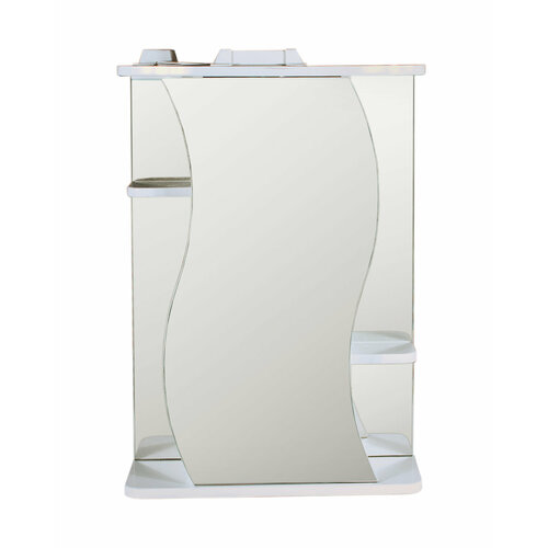 Зеркало-шкаф Виола-50 с подсветкой, универсальный, 50х18,5х77 см, цвет белый, Bestex