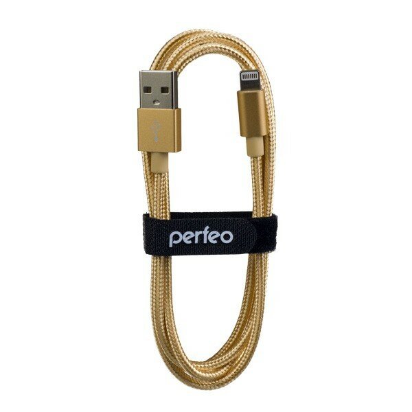 Perfeo кабели Кабель для iPhone, USB - 8 PIN Lightning , золото, длина 1 м. I4307