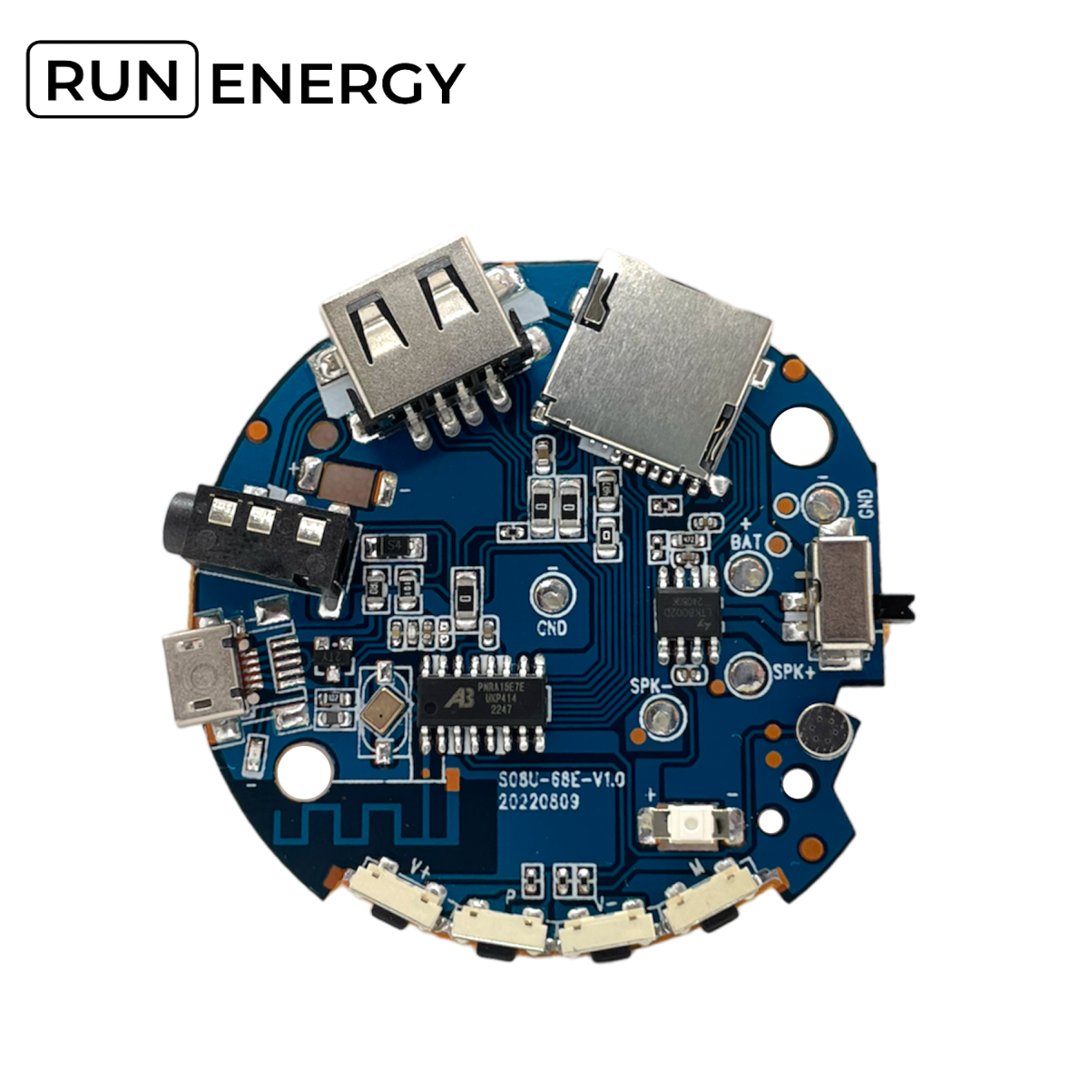 Многофункциональный Bluetooth-приемник Run Energy 3,7-5 В