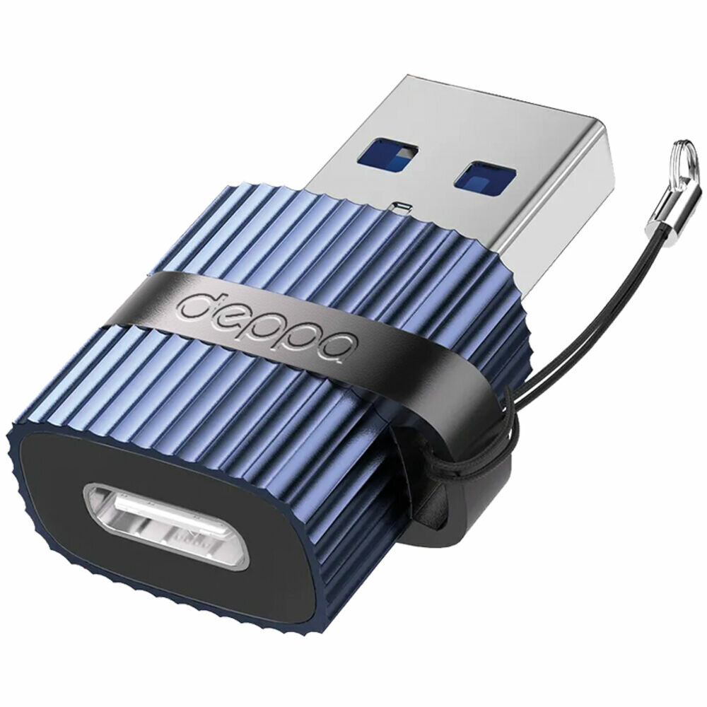 фото Адаптер Type-C - USB3.0 Deppa 73134 синий