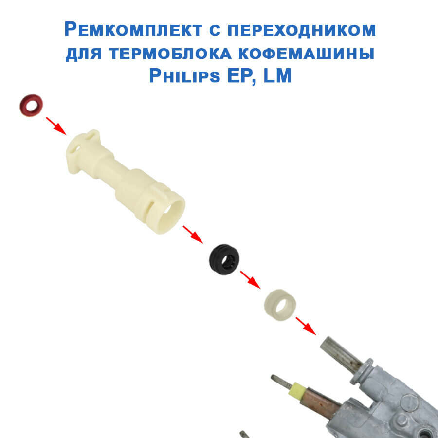 Ремкомплект с переходником для термоблока кофемашины Philips EP LM 20230304