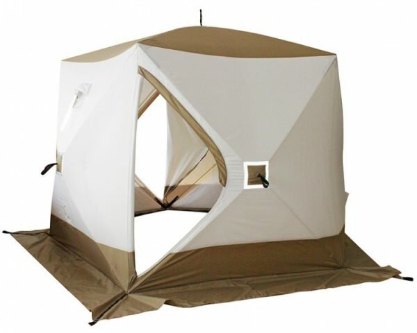 Палатка трехслойная пятигранная Следопыт Premium PF-TW-15 белый/олива