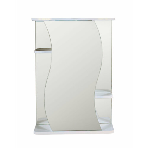 Зеркало-шкаф Виола-50 без светильника, универсальный, 50х18,5х77 см, цвет белый, Bestex