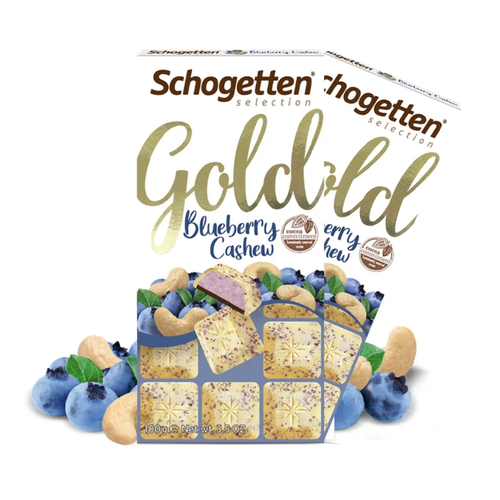 Шоколад Schogetten Gold с черникой и кешью 100г 2 шт