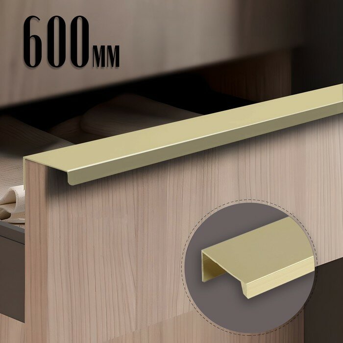 Ручка CAPPIO RT001 L=600 м/о 480 цвет сатиновое золото 9617983