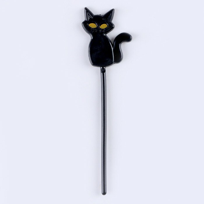 Шпажки «Кот», в наборе 12 шт., цвет чёрный - фотография № 2