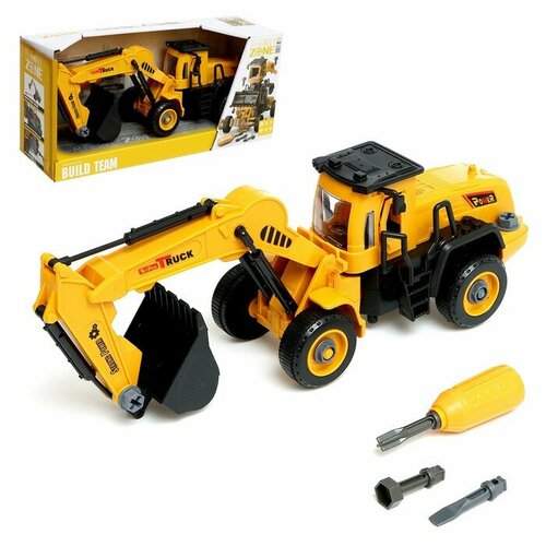 Конструктор винтовой Экскаватор инерция 32 детали 2445₽