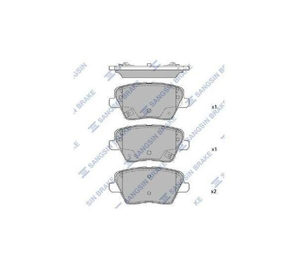 Sangsin колодки тормозные задние sp4442 sp4442