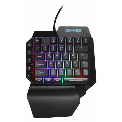 Игровой блок Оклик 705GK черный USB Multimedia for gamer LED подставка для запястий 1620882 165500₽