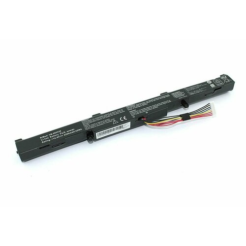 Аккумулятор для ноутбука Asus A41N1501, 14.8V, 2600mAh, код mb082236 аккумуляторная батарея акб для ноутбука asus gl752vw n552vw black 14 8v 2600mah a41n1501