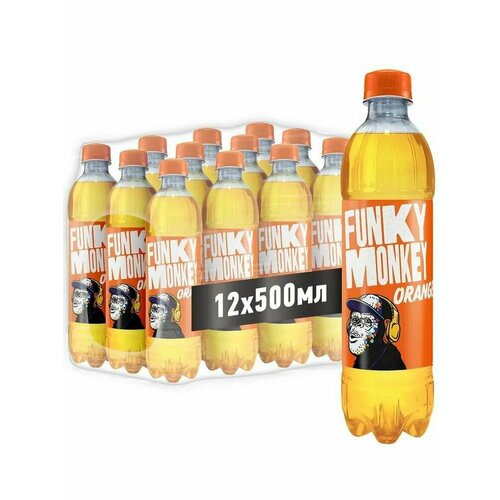 Газированный напиток Funky Monkey/Фанки Манки Orange 0,5 л х 12 шт.