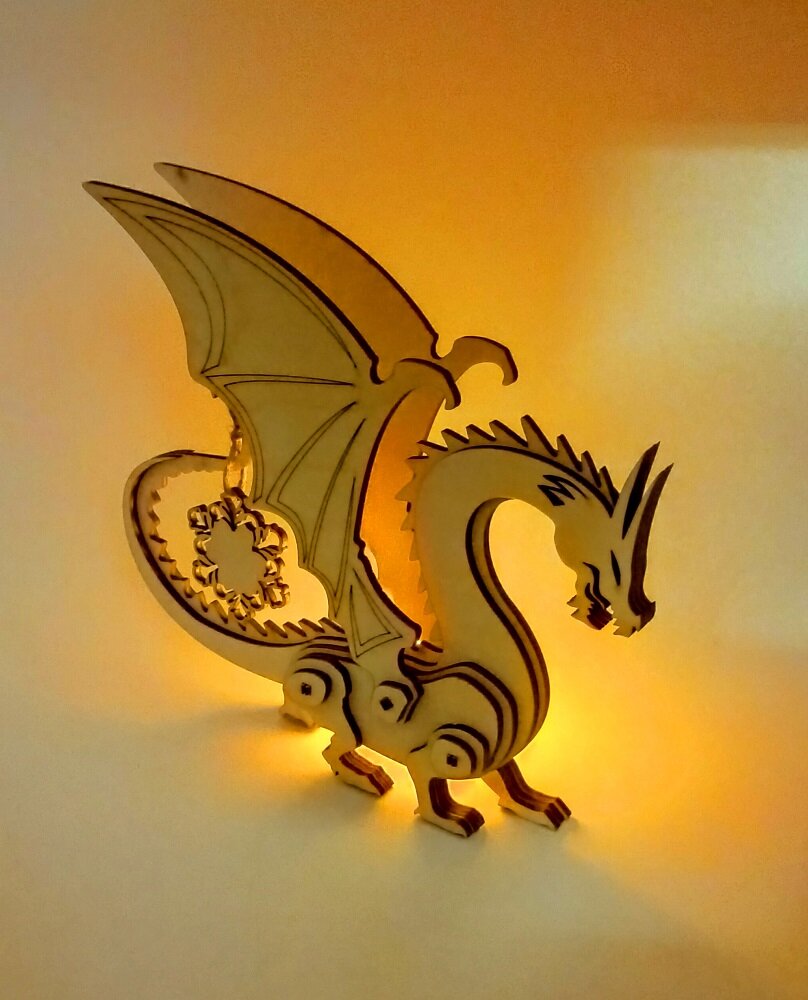 Сборная новогодняя модель - дракон — фото 1