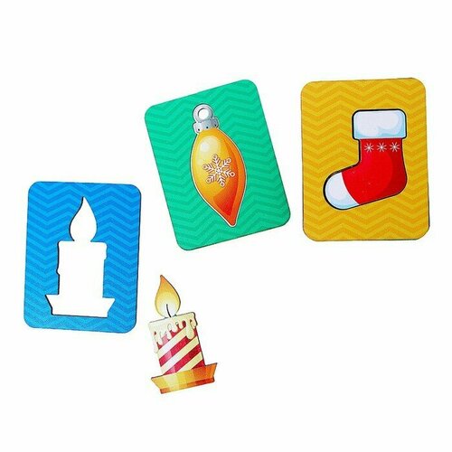 развивающая игра досочки сегена ig0707 тимбергрупп 9718786 WoodLand Toys Развивающая игра по методике «Досочки Сегена. Рождество на носу»